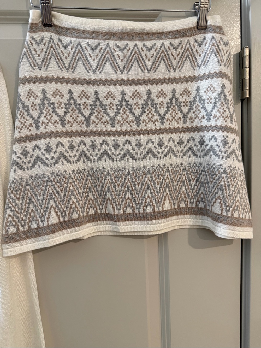 Ivory & Gray Knit Skirt Set - Fair Isle Mini - Picture 5 of 6